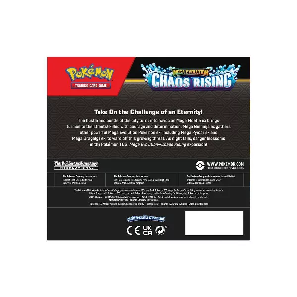 Pokémon Trading Card Game Mega Evolution Chaos Rising Booster Box - 36 Packs