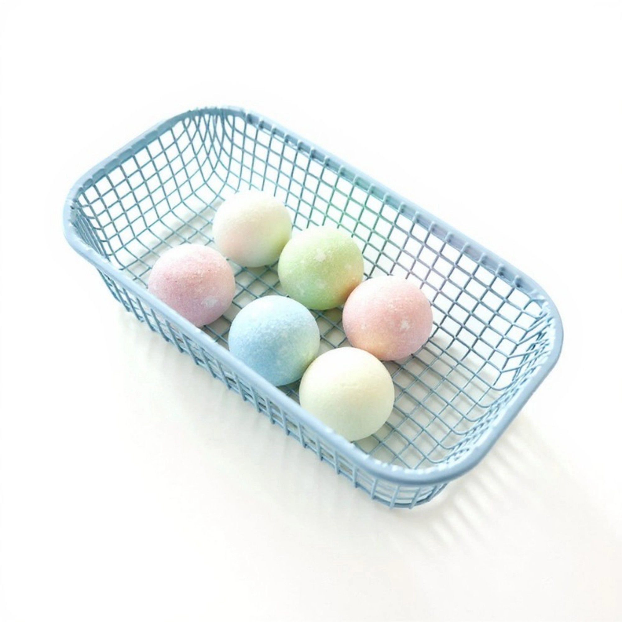 Alilang Women 2-Piece Rectangular Mesh Storage Basket Set with Open Grid Design 6x4x2in