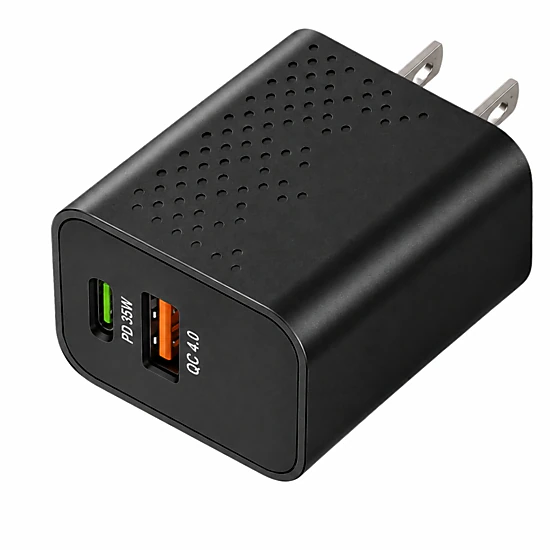 Qixxronics 35W Fast USB C Charger Block, USB C Plus USB A Wall Charger Power Adapter for Various Types of Mobile Phones