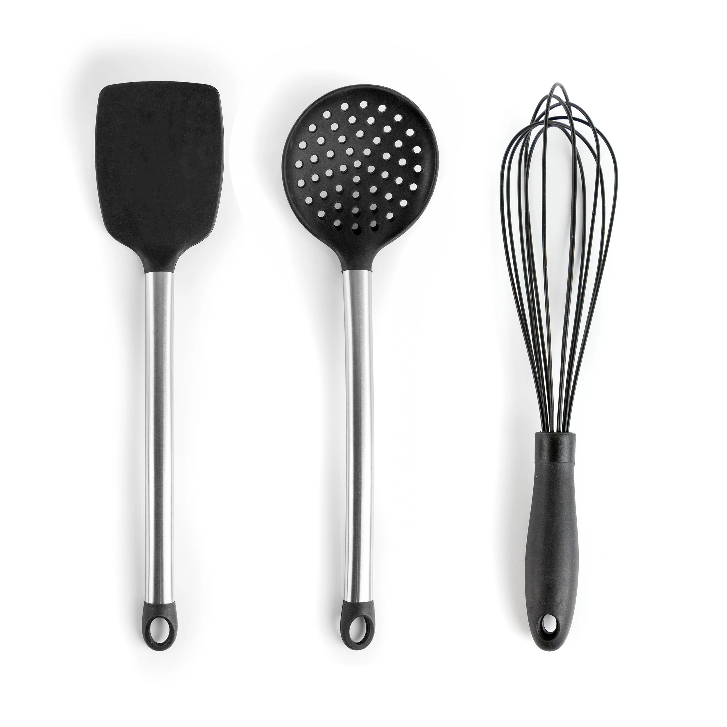 MegaChef Gray Silicone and Stainless Steel Cooking Utensils, Set of 14