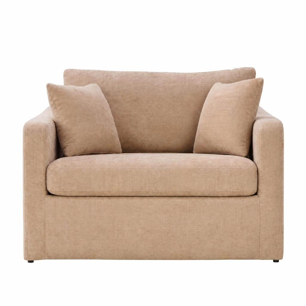 GOODSILO Comfortable Upholstered Chenille Accent Chair