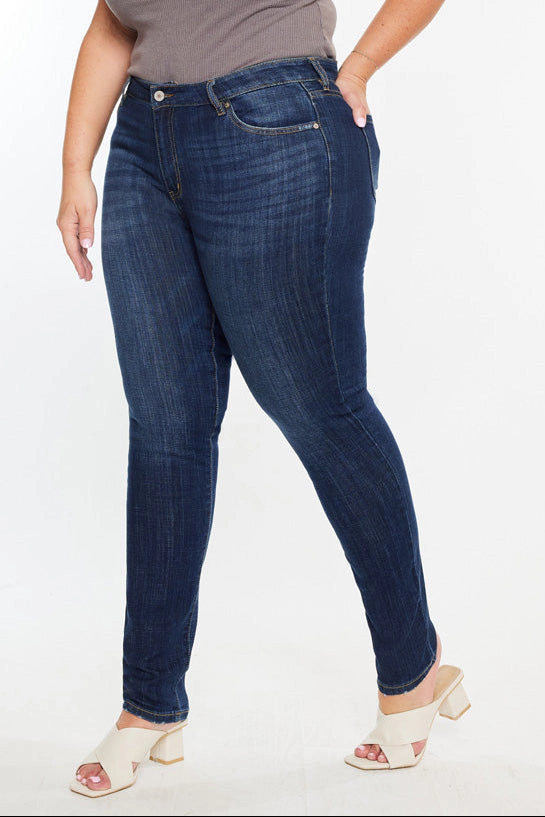 Kancan Women's Plus High Rise Super Skinny Jeans Beth