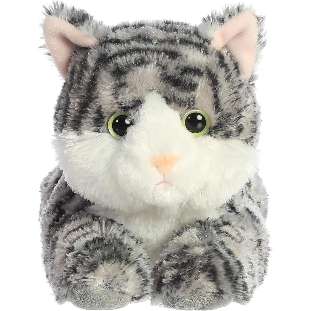 Aurora Flopsie Lily Silver Tabby Cat 12-Inch Stuffed Animal Plush