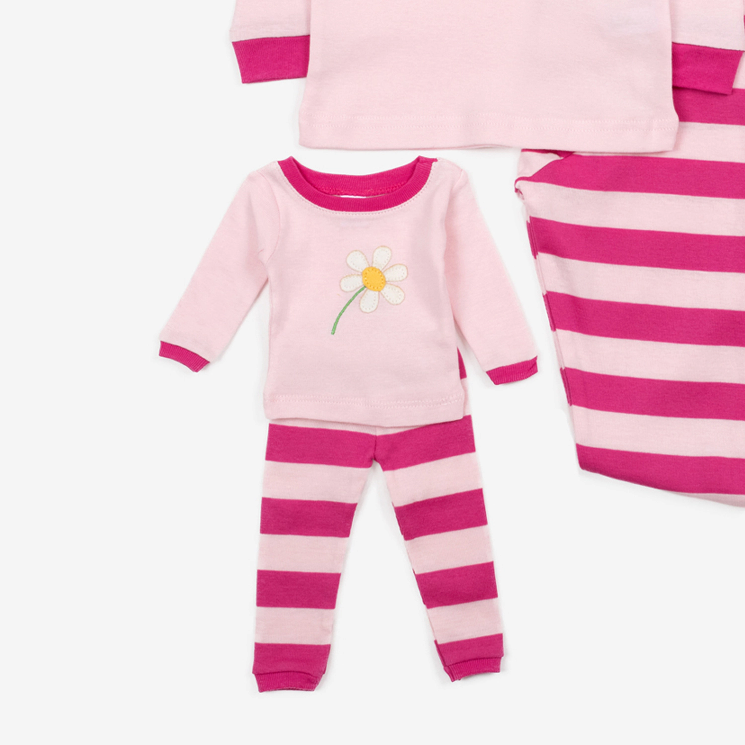 Leveret Girl & Doll Matching Long Sleeve Cotton Red Hearts Valentines Day Pajamas