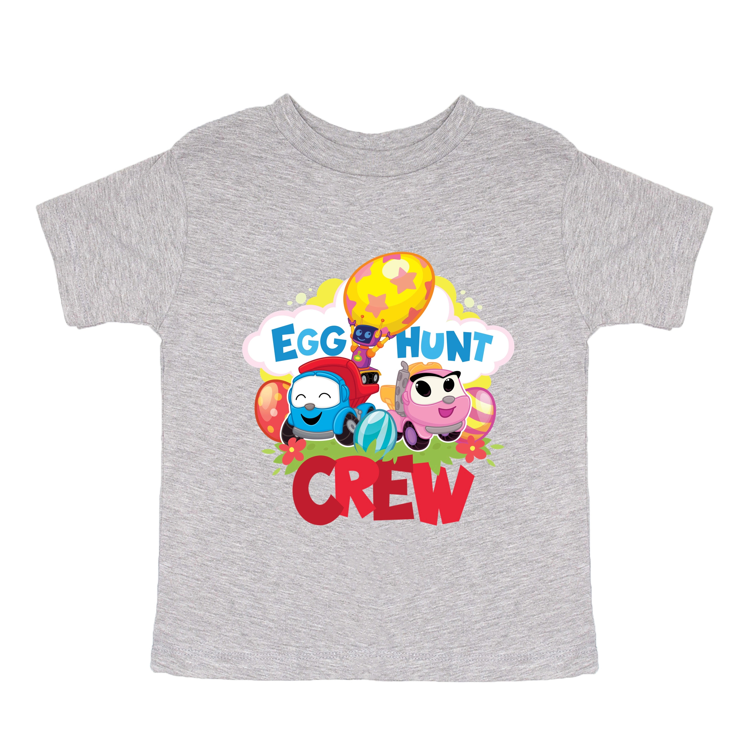 the Juniper Shop - Toddler Short Sleeve Graphic T-Shirt Leo Truck Egg Hunt Crew
