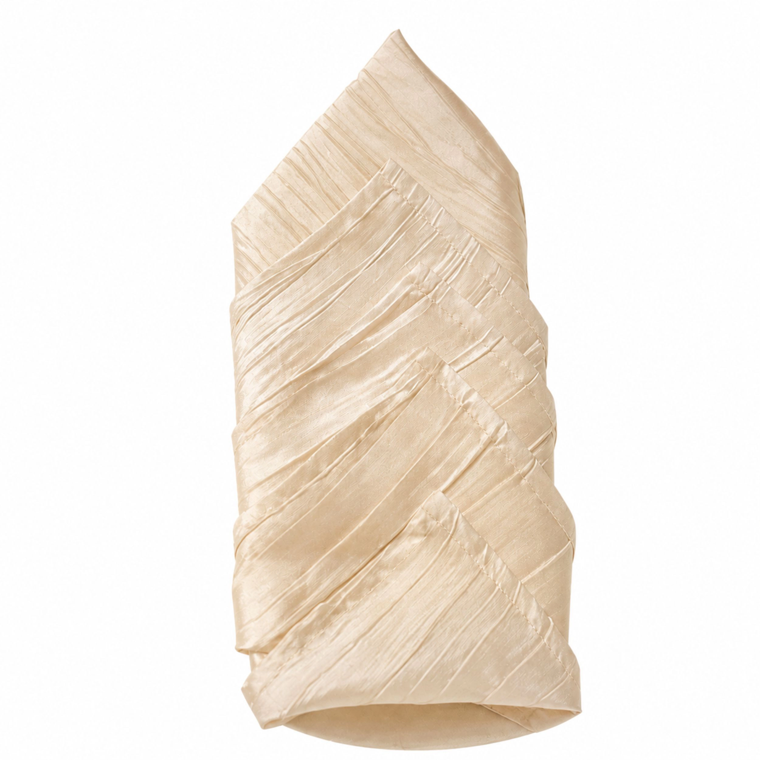 Home Collection Set of 5 20-Inch Crinkle Taffeta Dinner Napkins