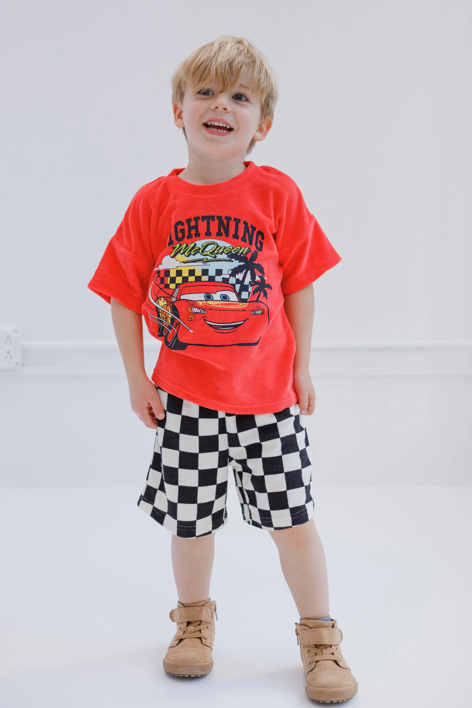 Disney Boys' 2-Piece Terry T-Shirt and Shorts Set