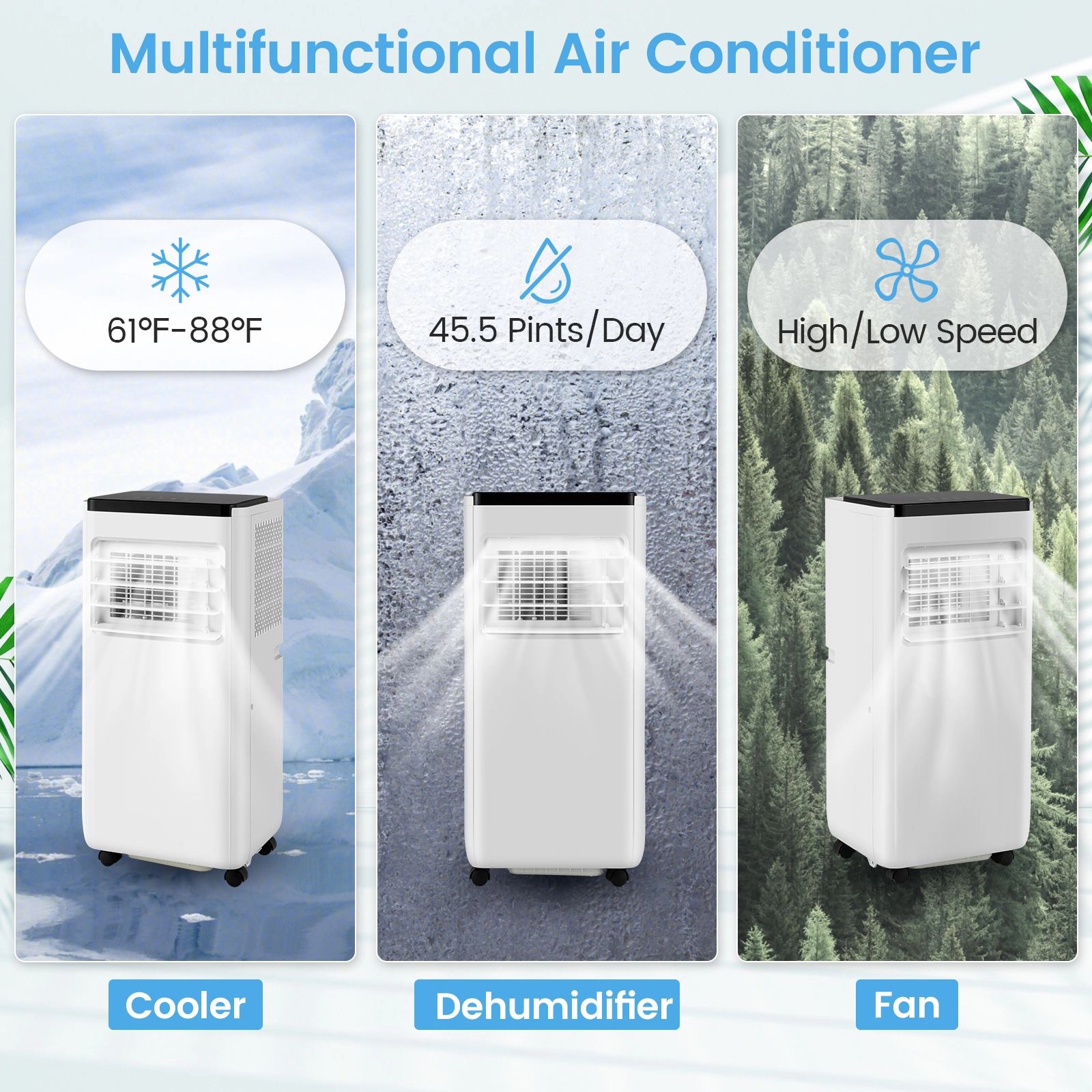 SlickBlue Portable Air Conditioner with Remote Control