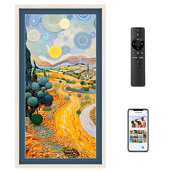 Eco4life 21.5" WiFi Wall Art Digital Frame FHD IPS AntiGlare