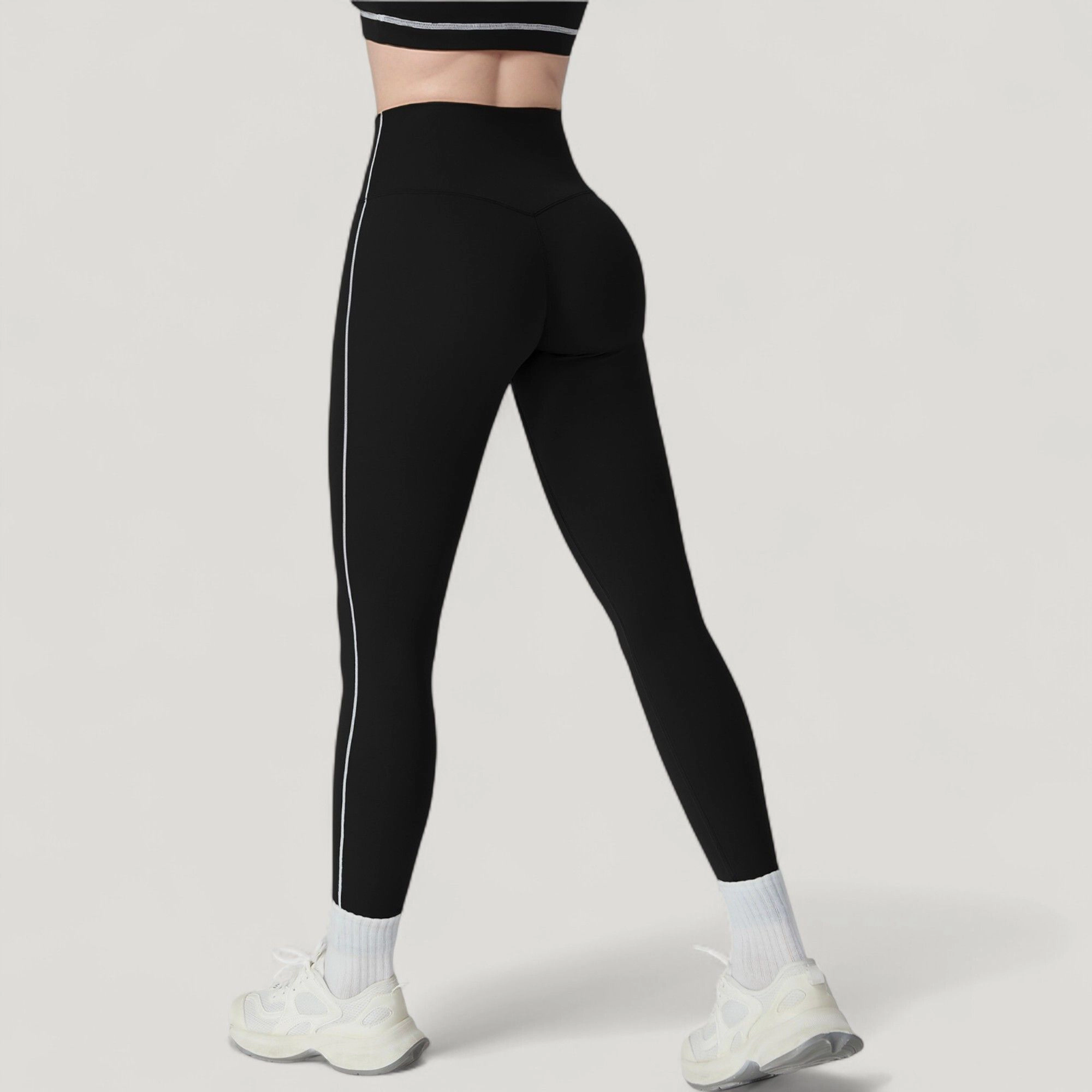 Anna-Kaci Active Women's Contoured Seam Activewear Leggings with Stretch Fit and Full Length