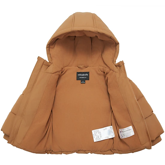 Rokka&Rolla Toddler Boys Water-Resistant Fleece-Lined Puffer Jacket
