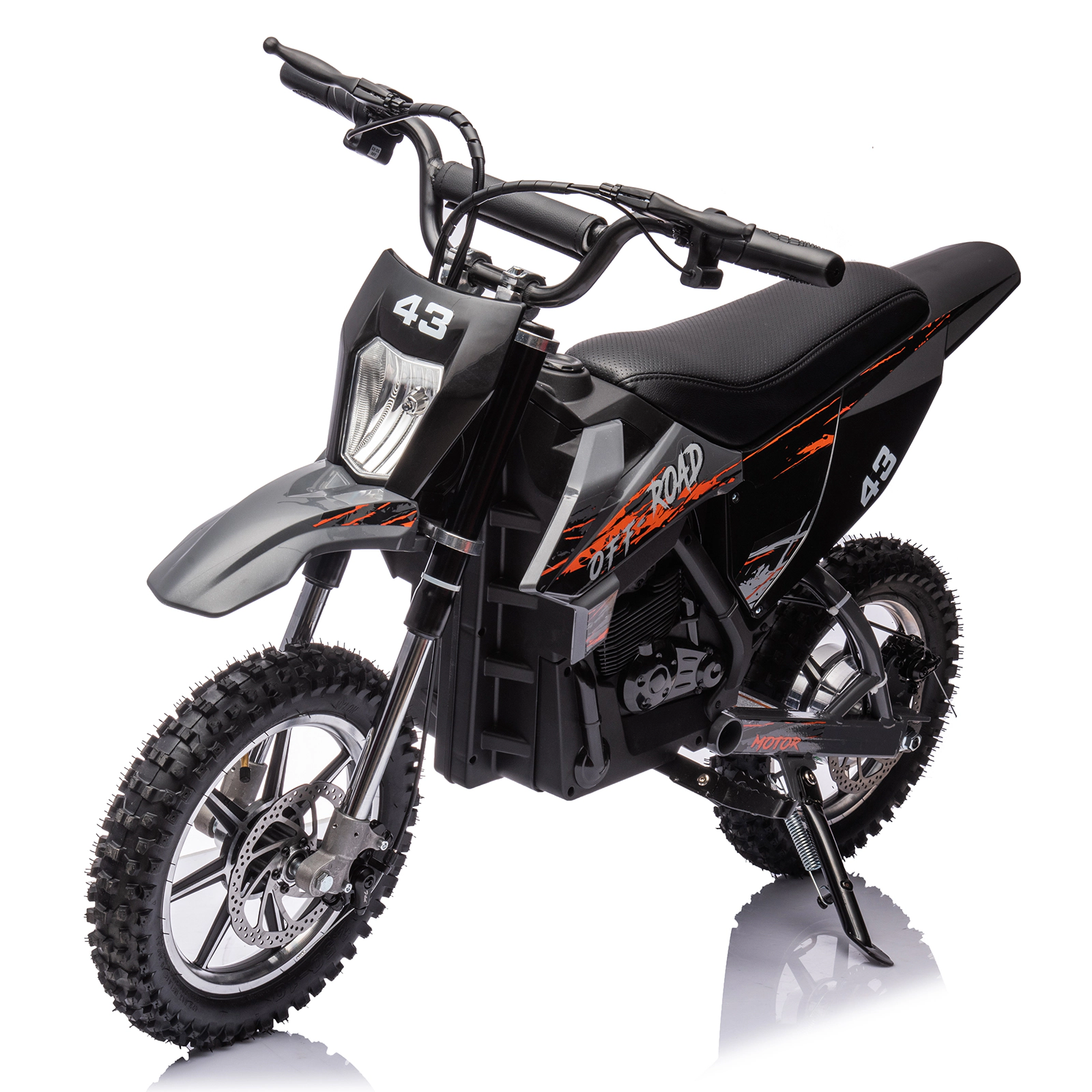 Enjyam 36V Teens Electric Dirt Bike, 15.5MPH Off-Road Motorcycle w/500W Brushed Motor, Disc Brake, LED Light