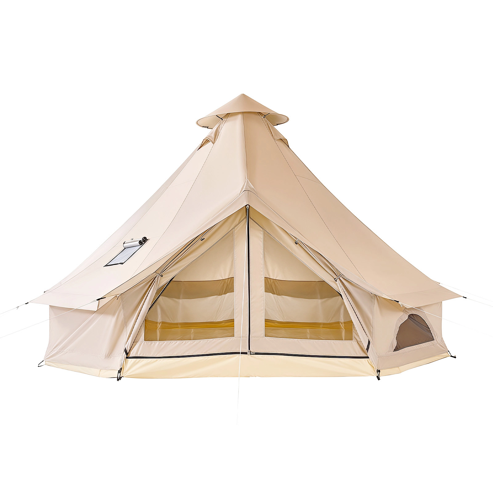 HONGGE Oxford Bell Tent 4 Seasons Yurt Tent for Camping with Stove Jack Waterproof Breathable Holds with Zipped