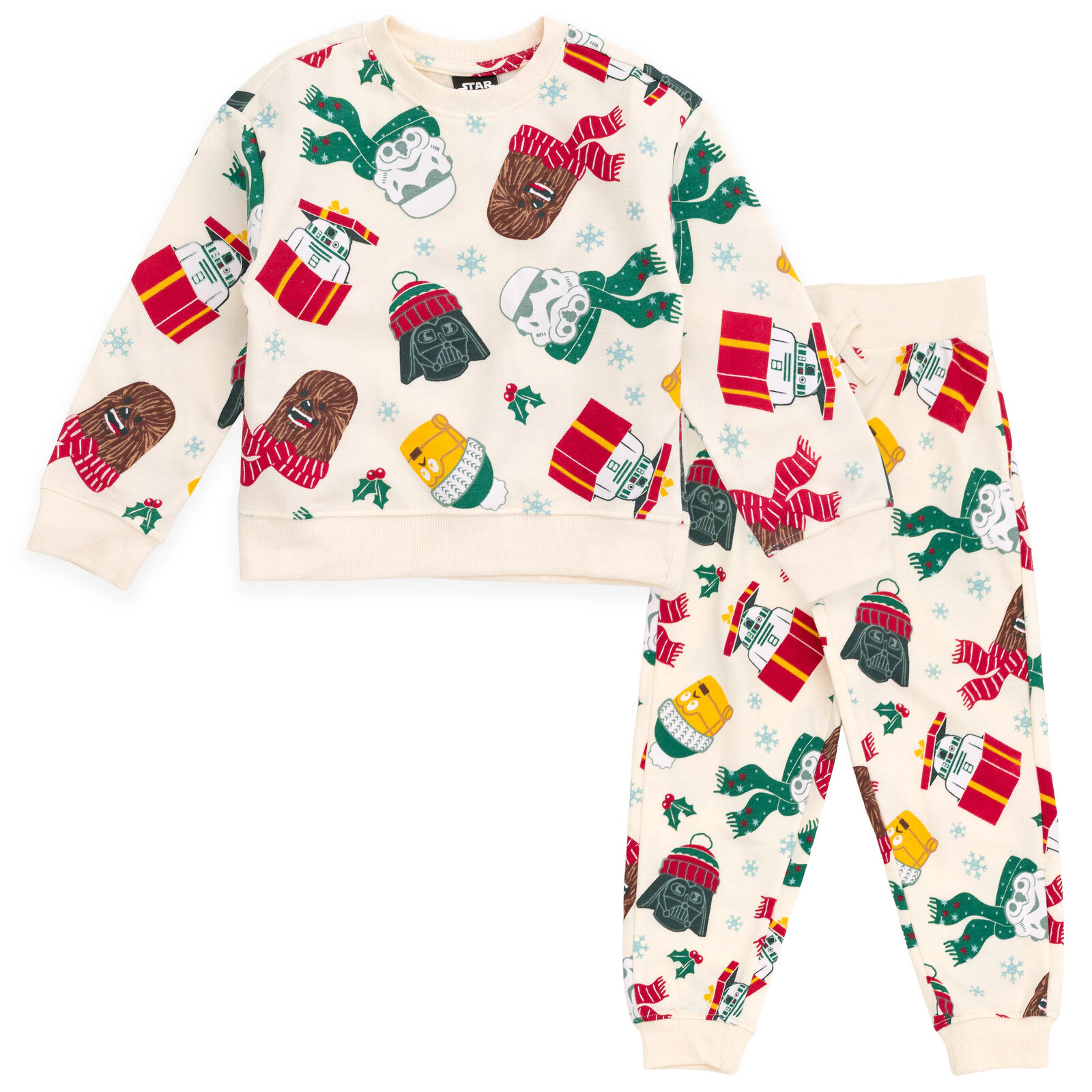 Star Wars Boys' Holiday Fleece Sweatshirt and Joggers Set