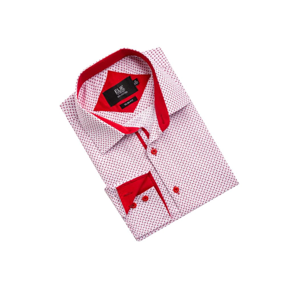 Elie Balleh Slim Fit Mens Micro Ditsy Button-Down Shirt
