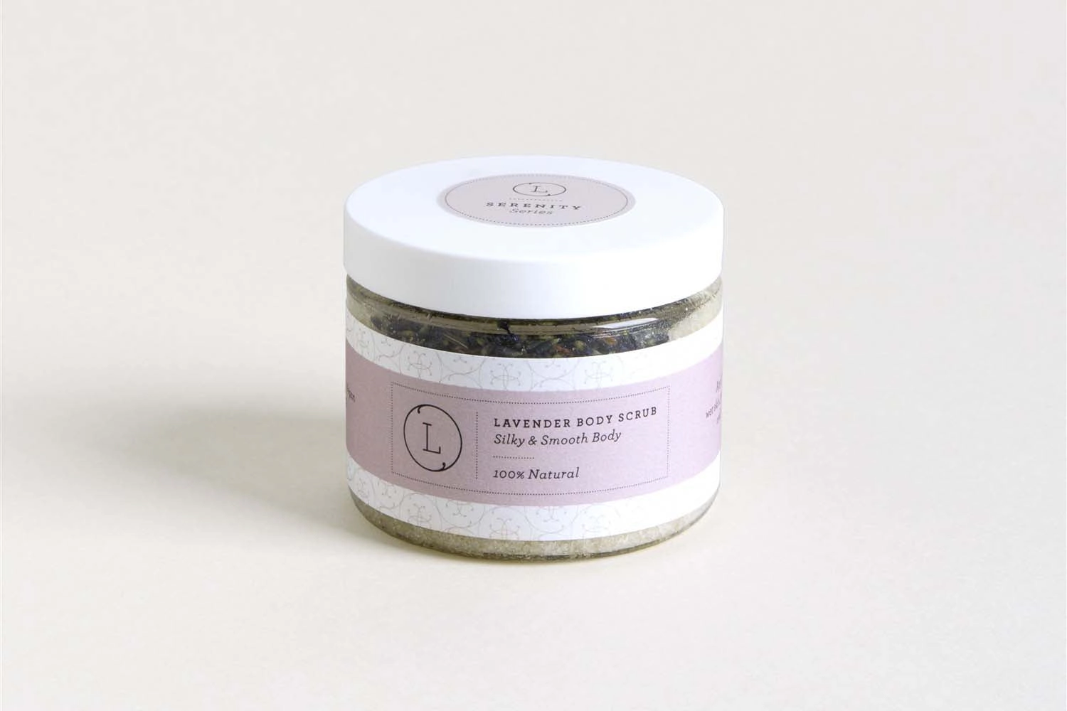 Lizush  Natural Lavender Body Salt Scrub 9oz, Handmade Exfoliating Salt Scrub