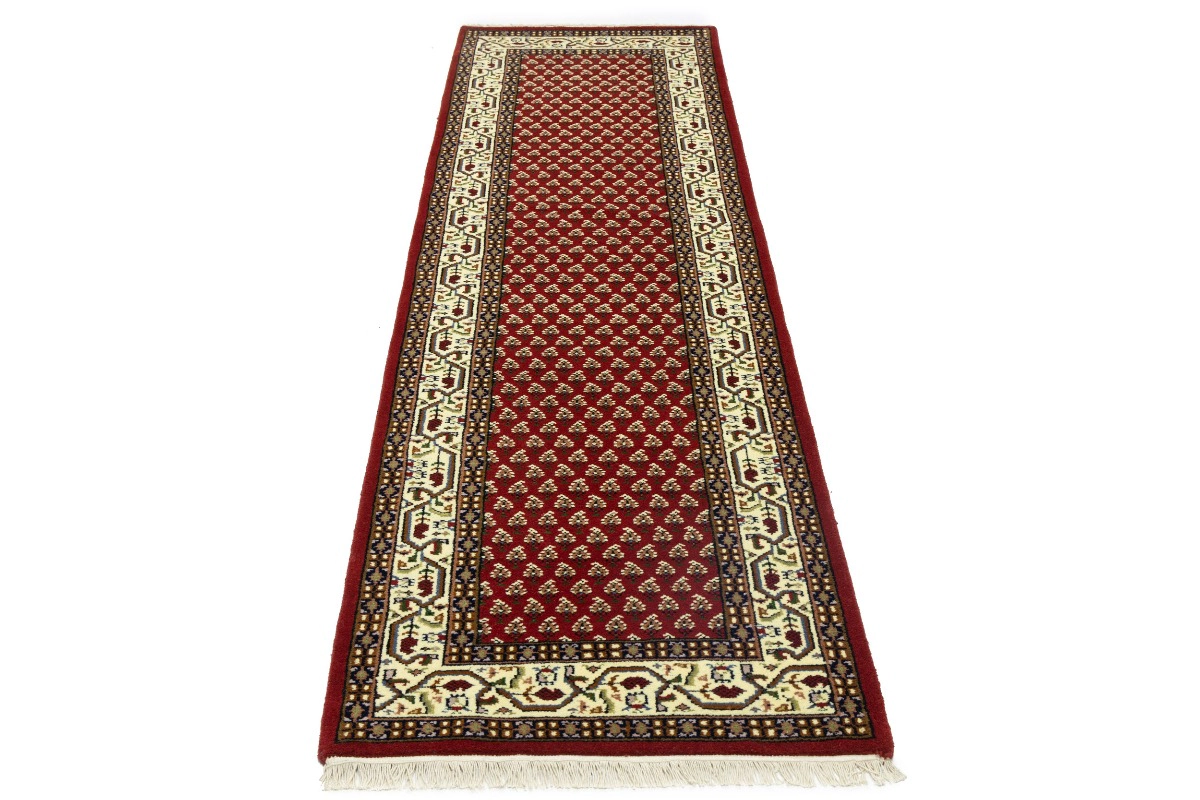 Magic Rugs 2'8 X 9'9 Red Indo Botemir Hand Knotted Wool Runner Rug