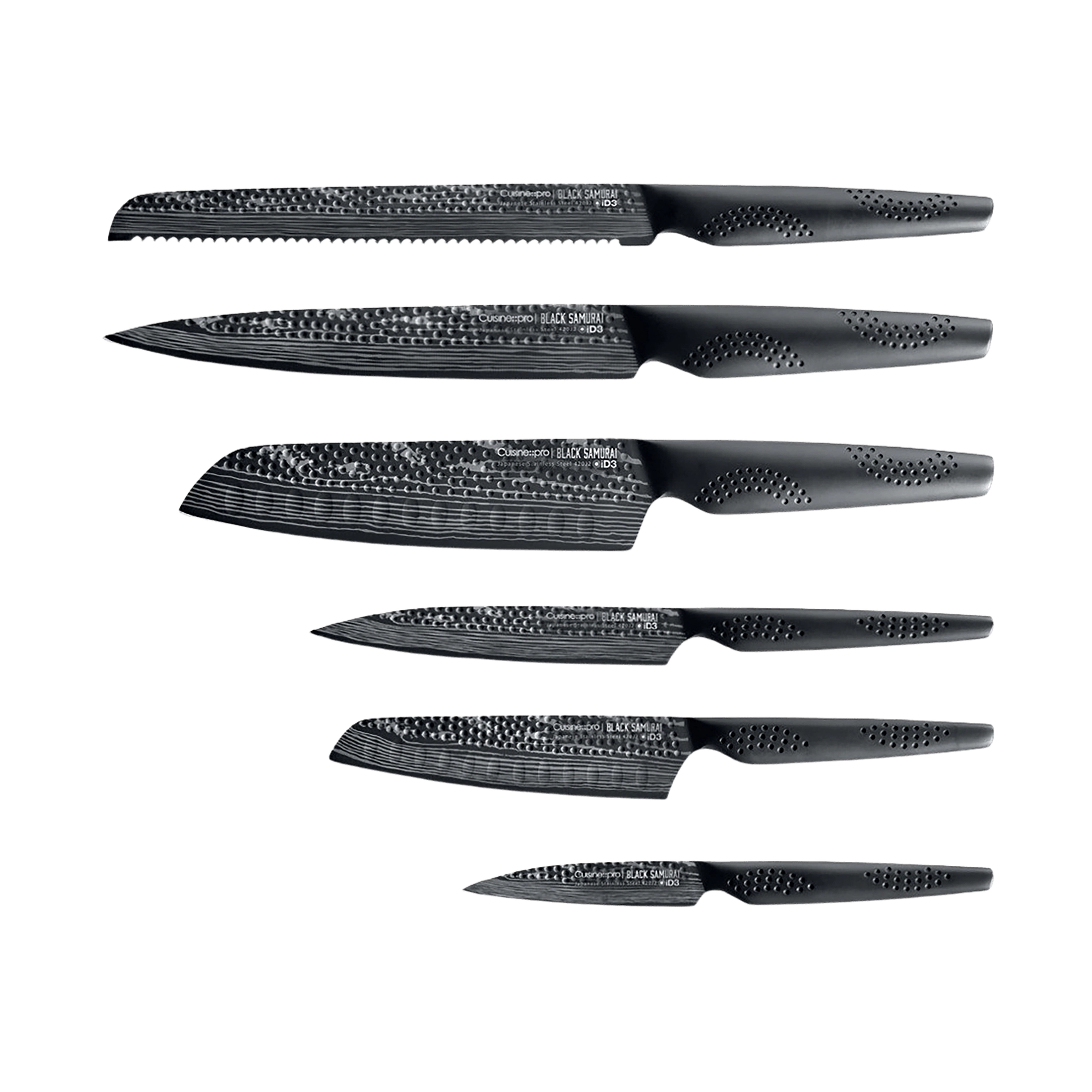 Cuisine::pro® iD3® BLACK SAMURAI Gozen Knife Block 7 Piece