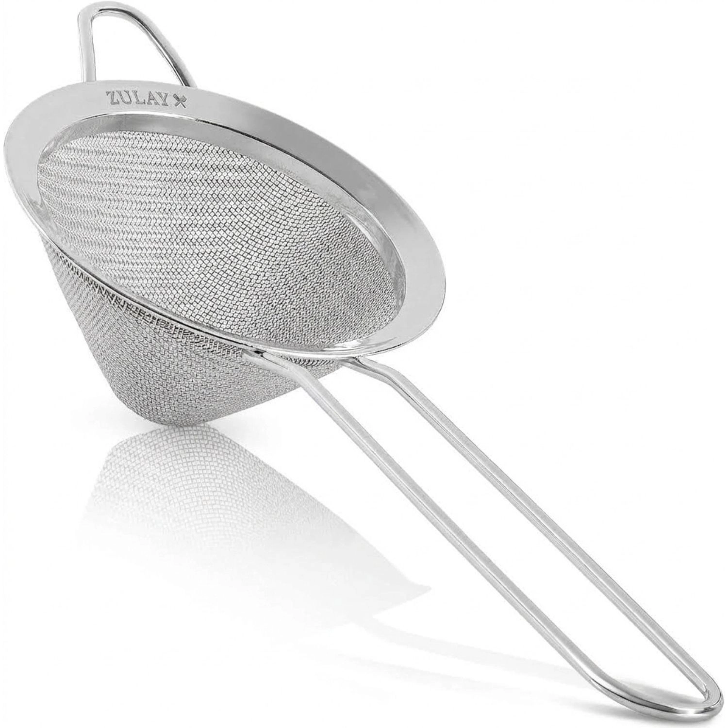 Zulay Kitchen Stainless Steel Fine Mesh Strainer for Kitchen