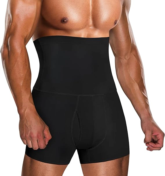 Nebility Mens High Waisted Shaping Shorts
