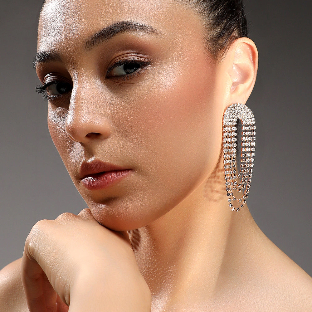 SOHI Women's Bling Drop Earrings