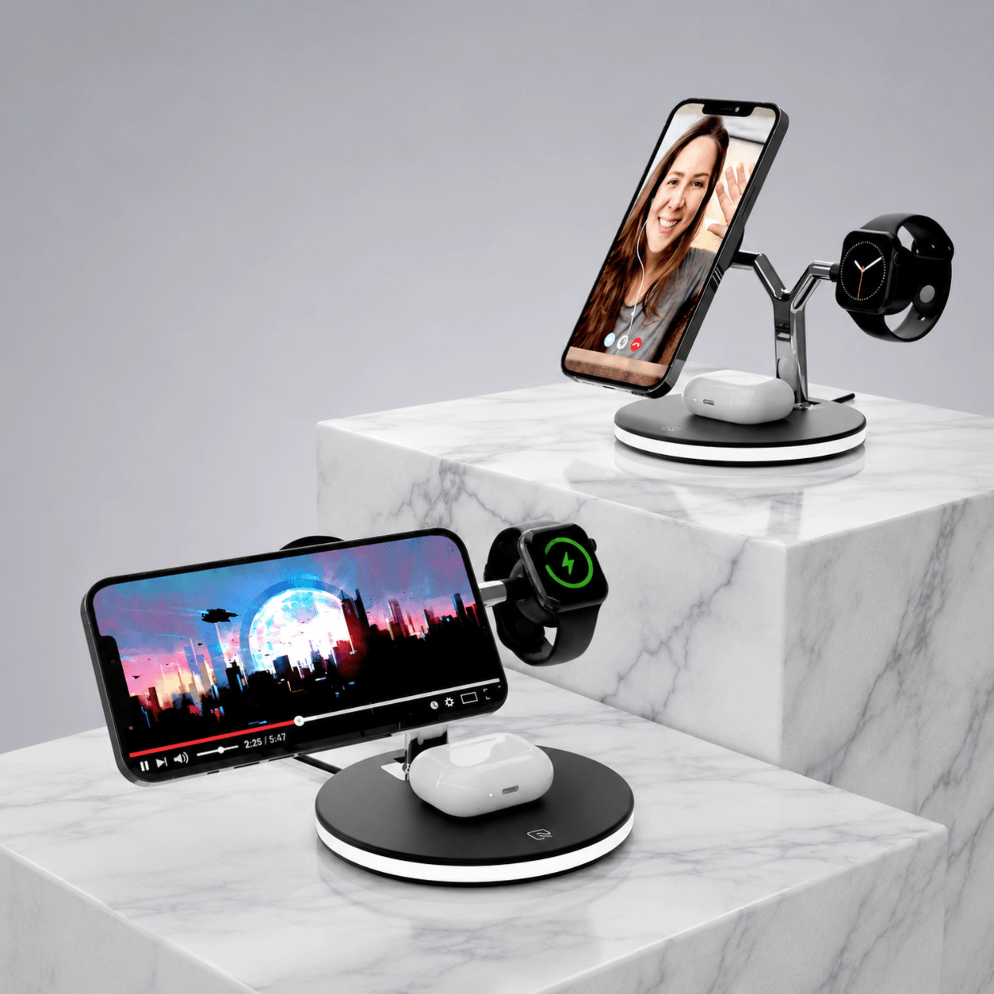 HyperGear MaxCharge 3-in-1 MagSafe Wireless Charging Stand