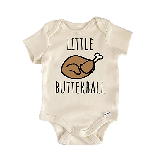 NOFO VIBES Unisex Turkey Thanksgiving Dinner Baby Gift Baby Bodysuit