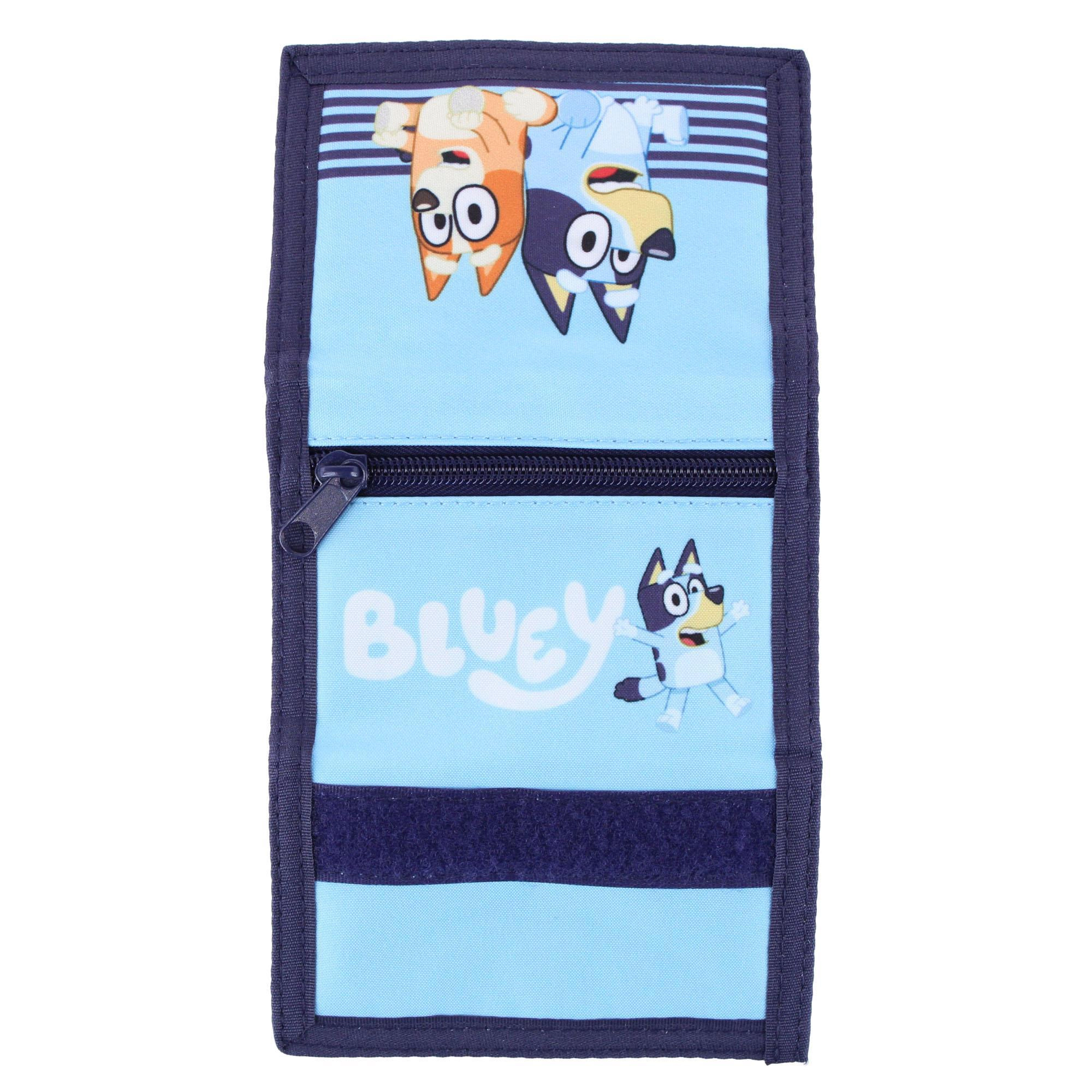 Textiel Trade Nickelodeon's Kid's Bluey & Bingo Hoo & Loop Tri-Fold Wallet