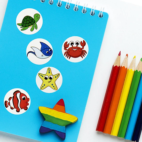 Wrapables Animal Sticker Roll, Stickers for Sealing Cards, Envelopes ...