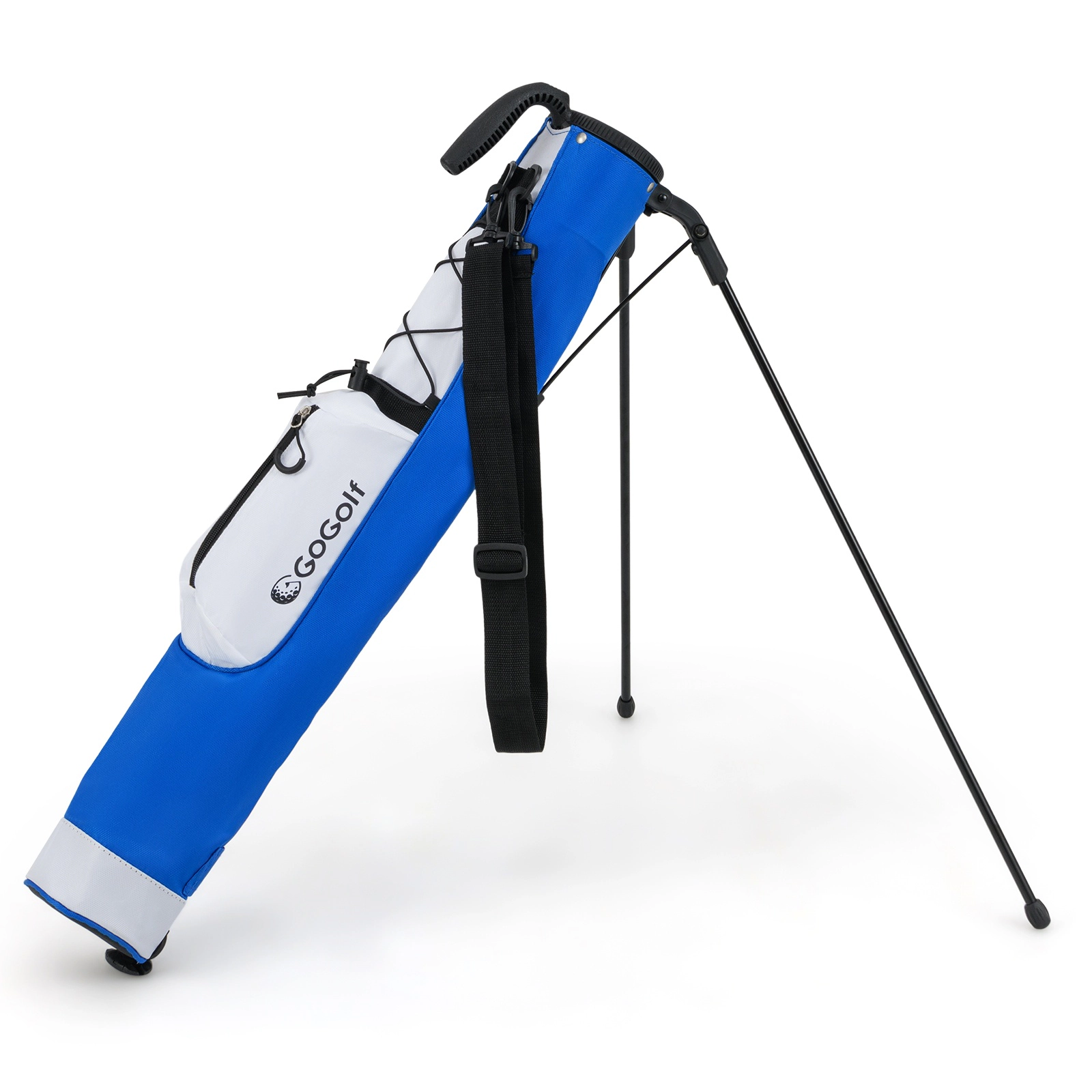 SUGIFT White Press-to-Stand Base Lightweight Golf Stand Bag for the Driving Range