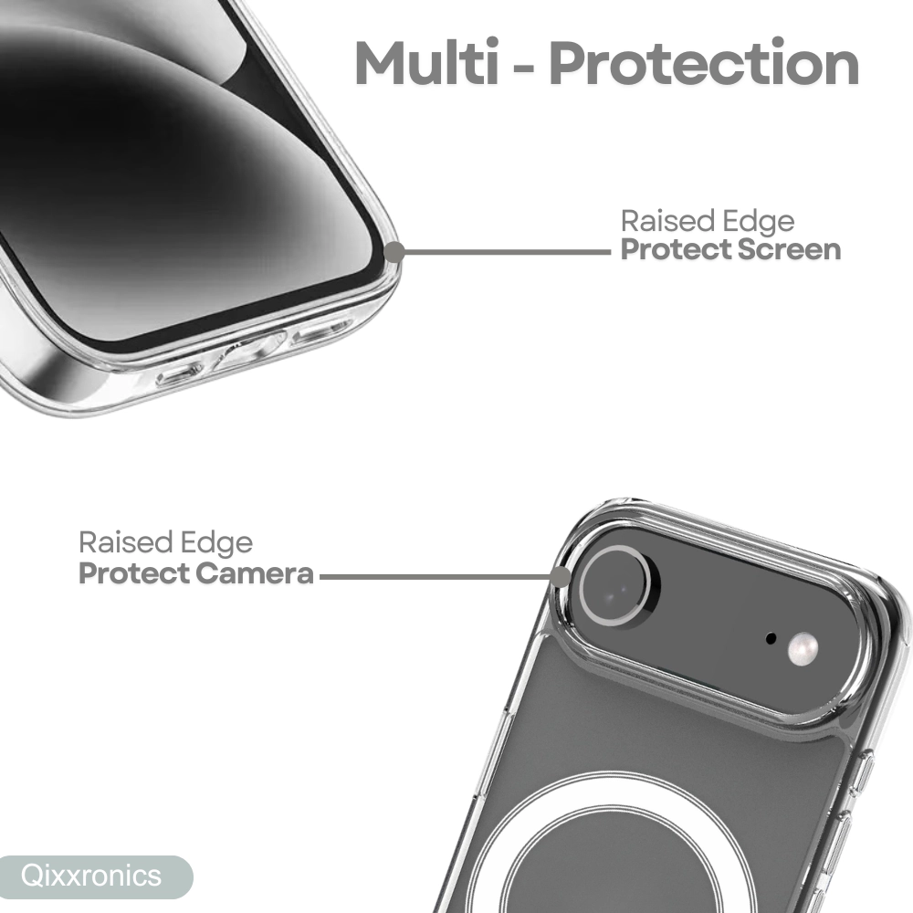 Qixxronics Magnetic Case for iPhone Air Cellphone Magnetic Cover Shockproof Slim Phone Case