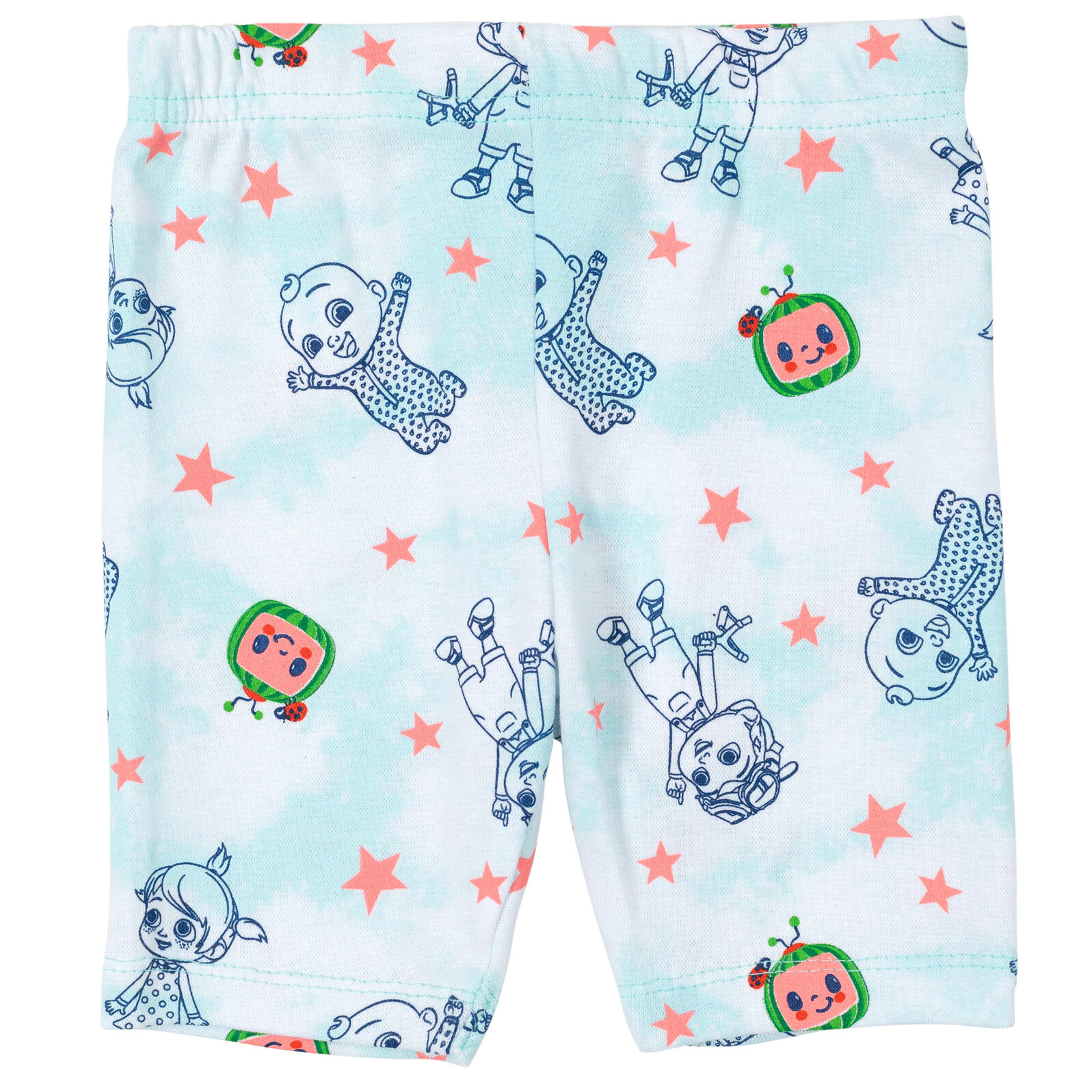 Cocomelon JJ Girls' 2-Piece Tee and Bike Shorts Set