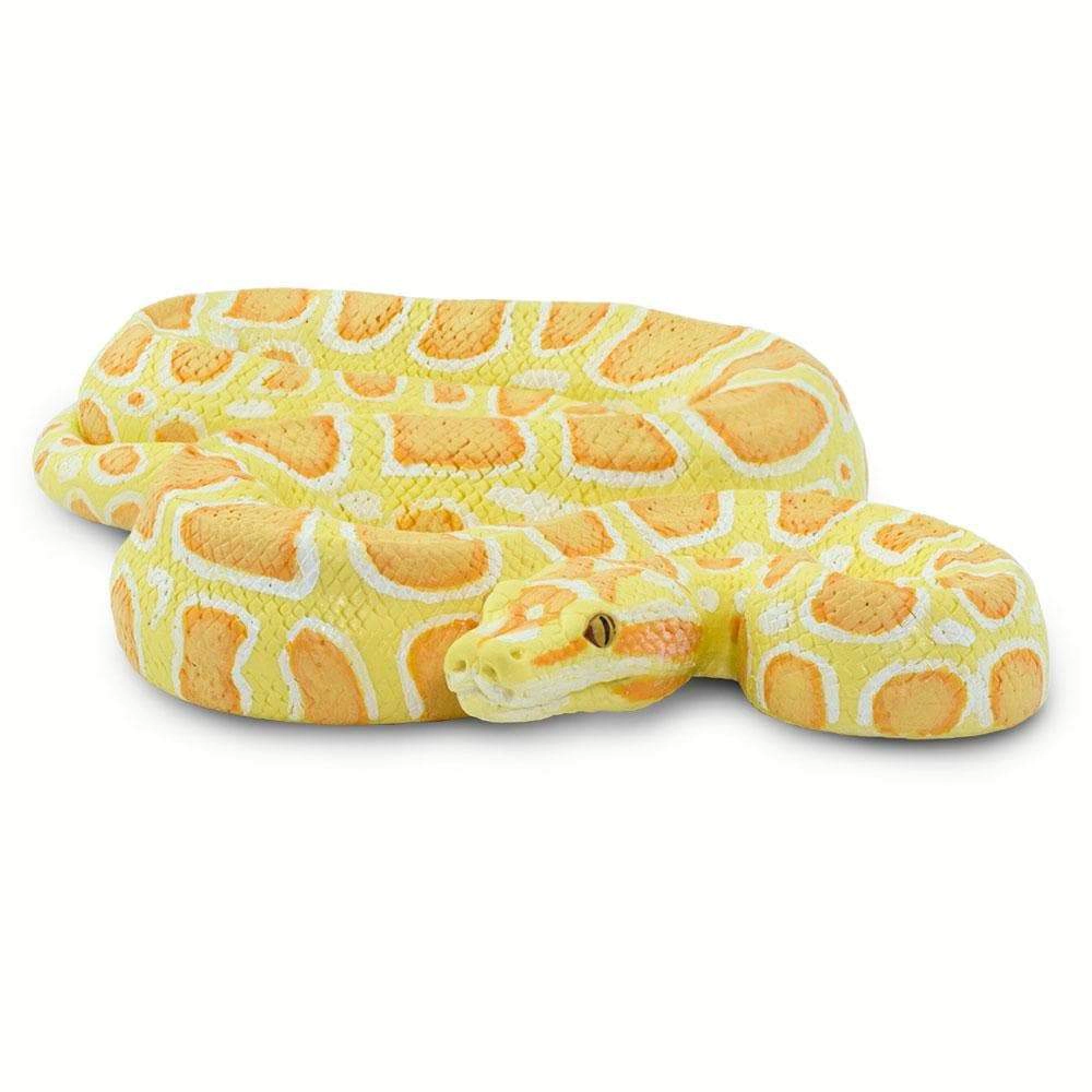 Safari Ltd. - Albino Burmese Python Snake Kids Toy Figure