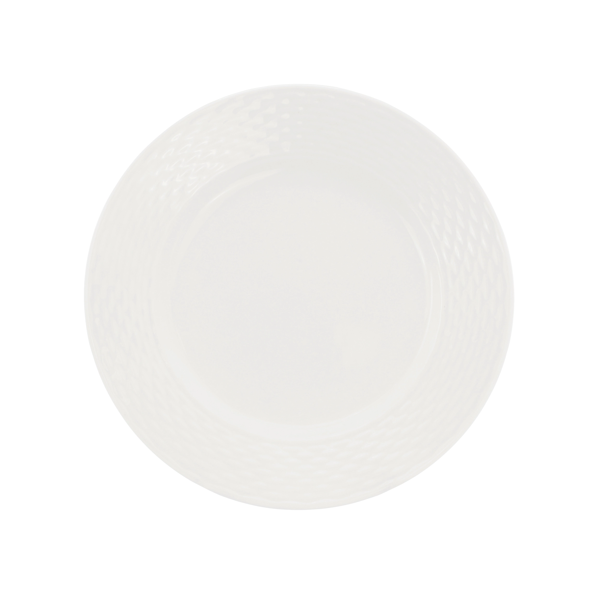 Elama Ophelia 6 Piece Stoneware Salad Plate Set in White