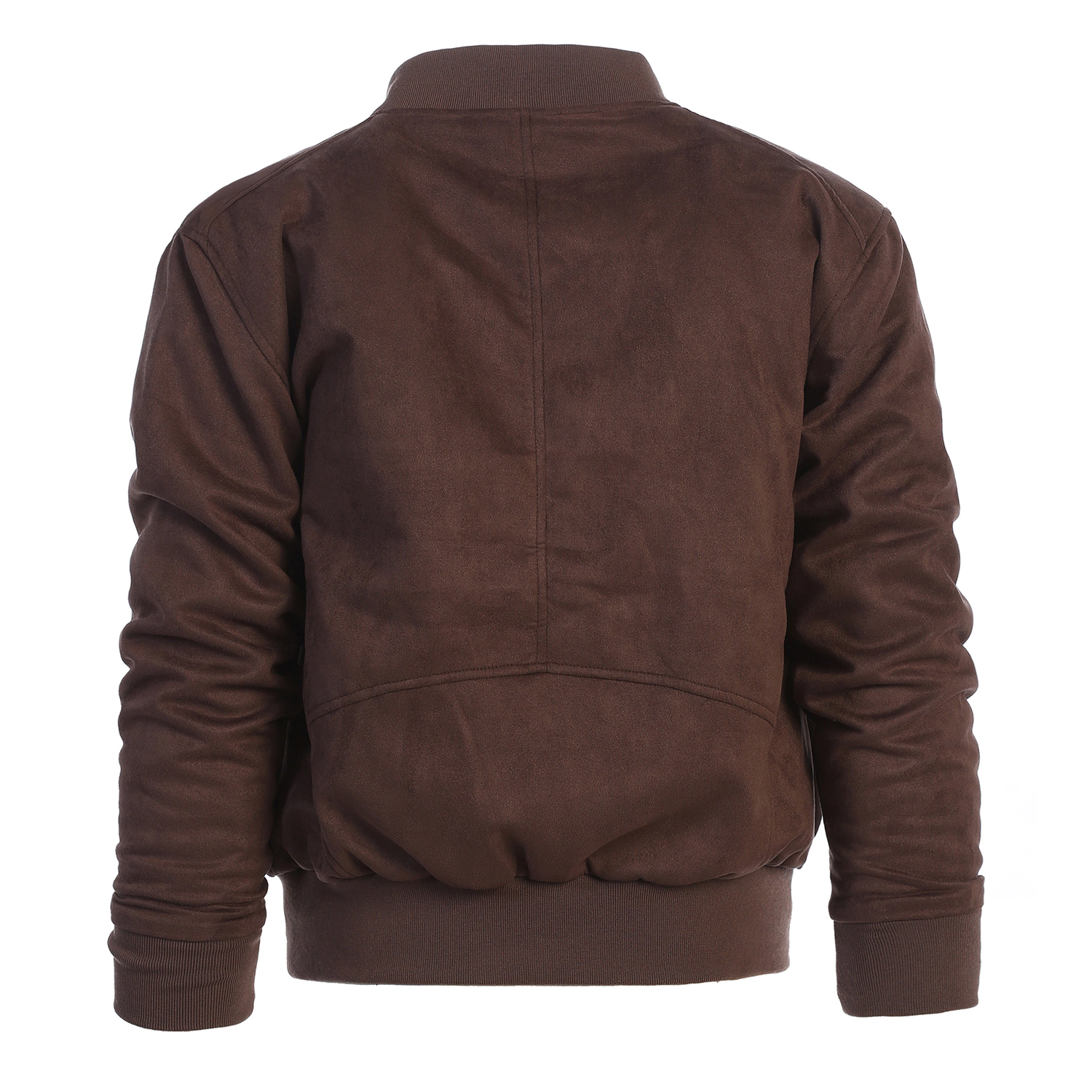 Gioberti Men's Faux Suede Bomber Jacket with Warm Light Inner Padding