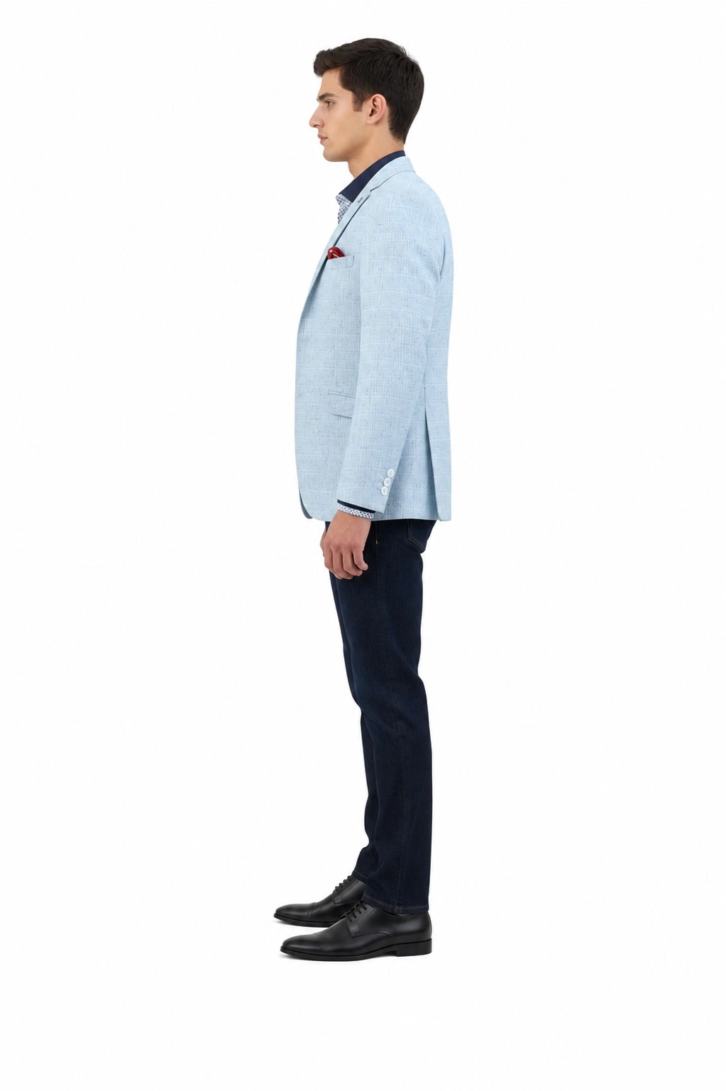 Elie Balleh Men's Slim Fit Melange Sports Coat Jacket