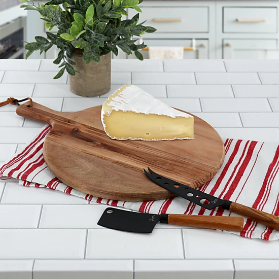 Gibson Elite 3 Piece Acacia Wood Charcuterie Serving Board and