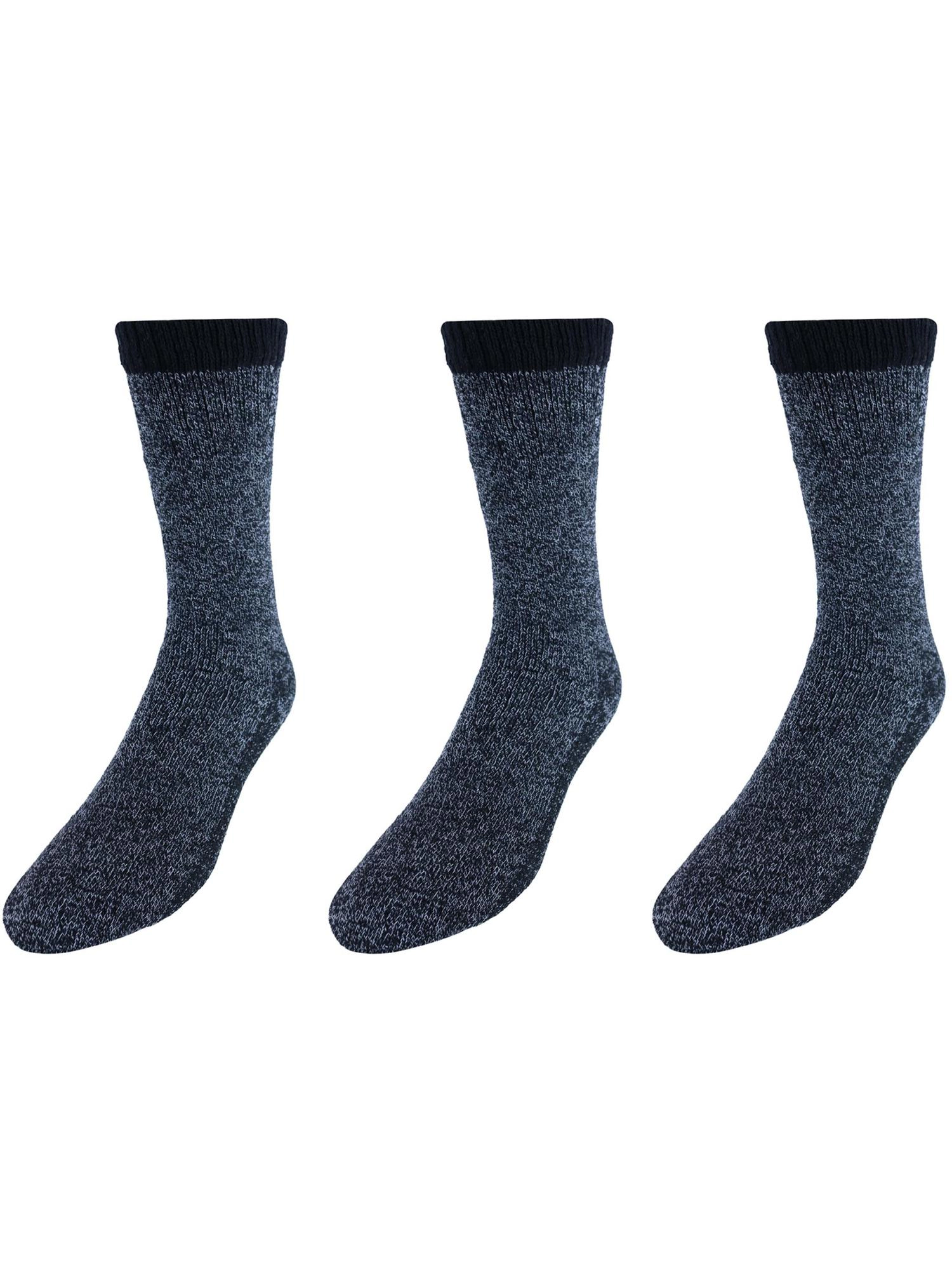 CTM Men's Insulated Thermal Insulated Value Pack Socks (3 Pairs)