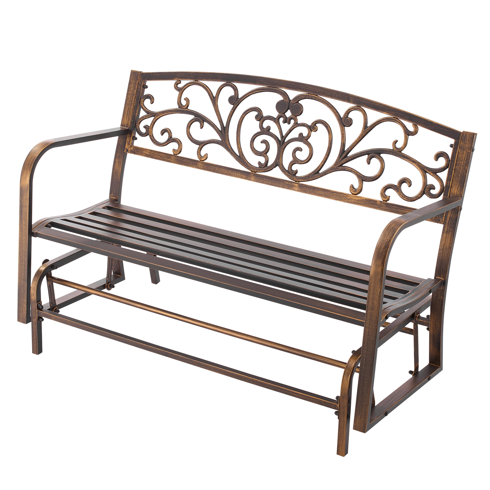 HONGGE Weatherproof Outdoor Bench Frame for Patio, Garden, Park, Yard, or Front Porch