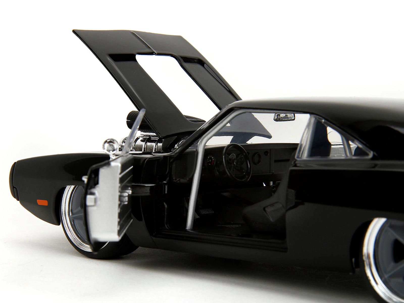 Jada 1970 Dodge Charger R/T Black "Fast X" (2023) Movie "Fast & Furious" Series 1/24 Diecast Model Car by Jada
