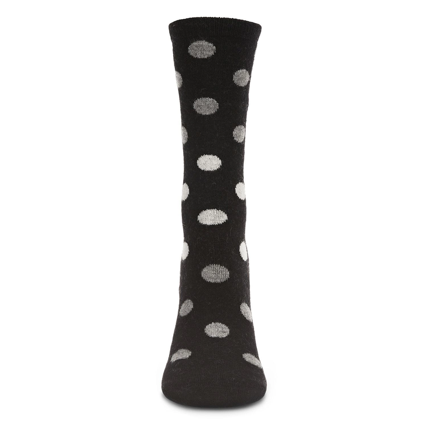 MeMoi Women's Multi Shade Polka Dot Cashmere Blend Crew Socks
