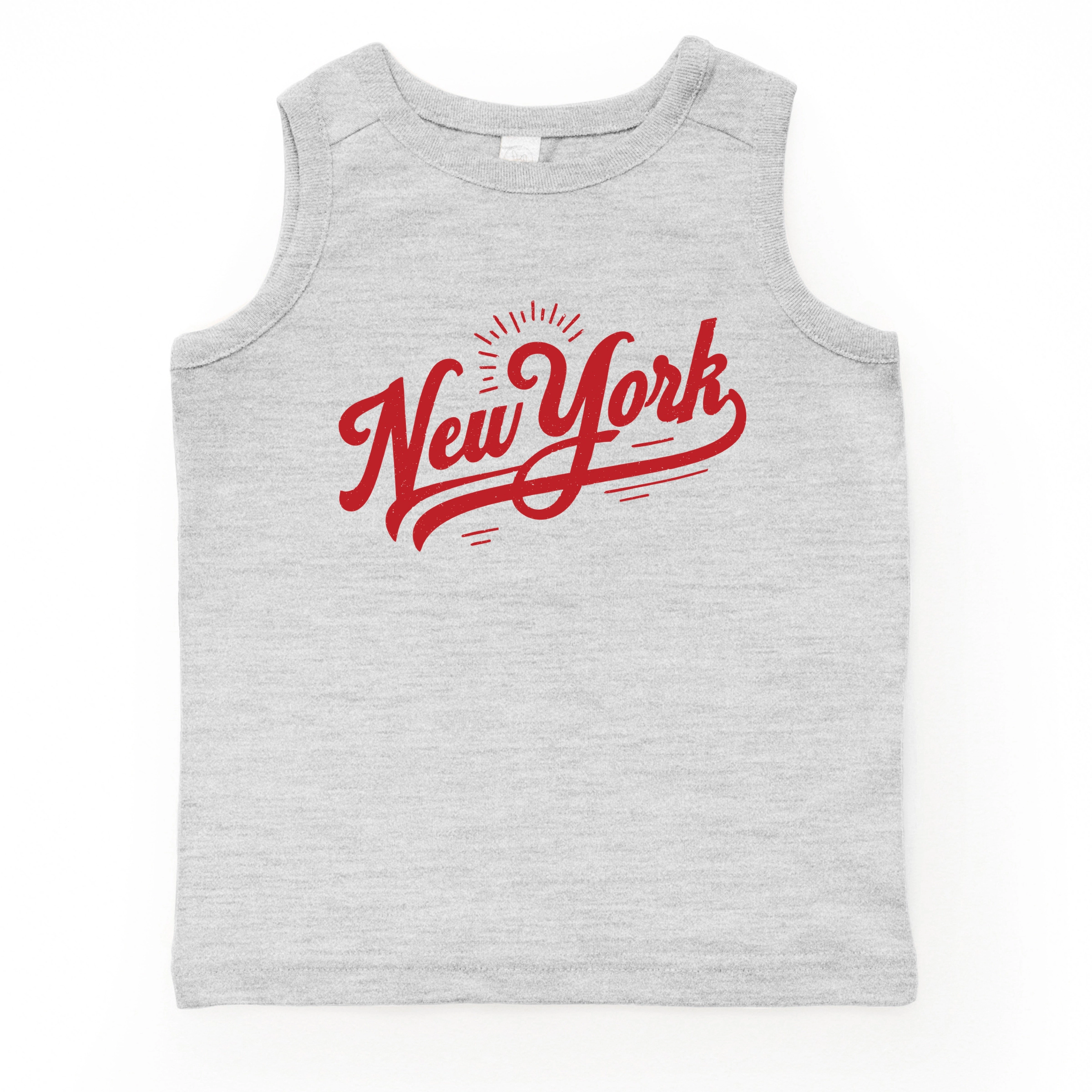 The Juniper Shop - Toddler Graphic Tank New York Retro Red
