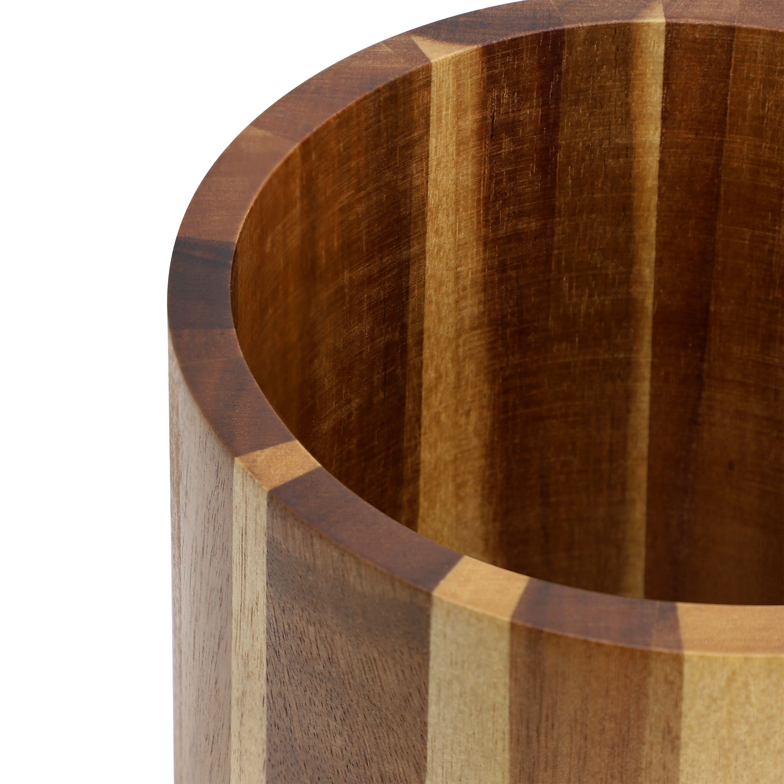 MegaChef Acacia Wood 360 Rotating Utensil Holder