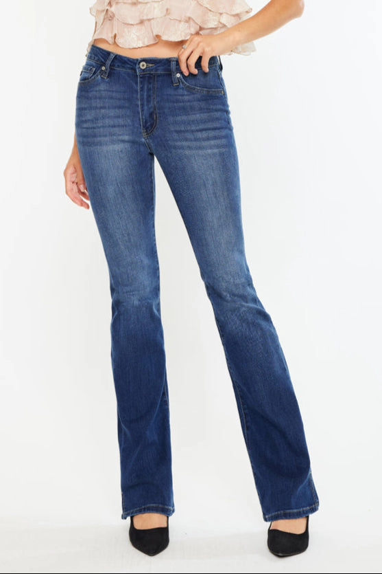 KanCan Women's Essentials High Rise Bootcut Jeans Constance