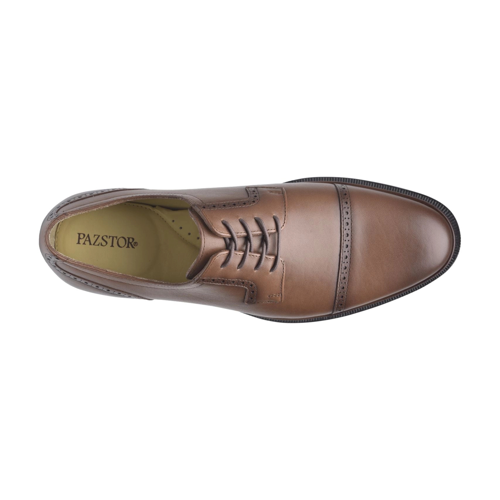 Pazstor Men's Lambskin Leather Oxford Classic