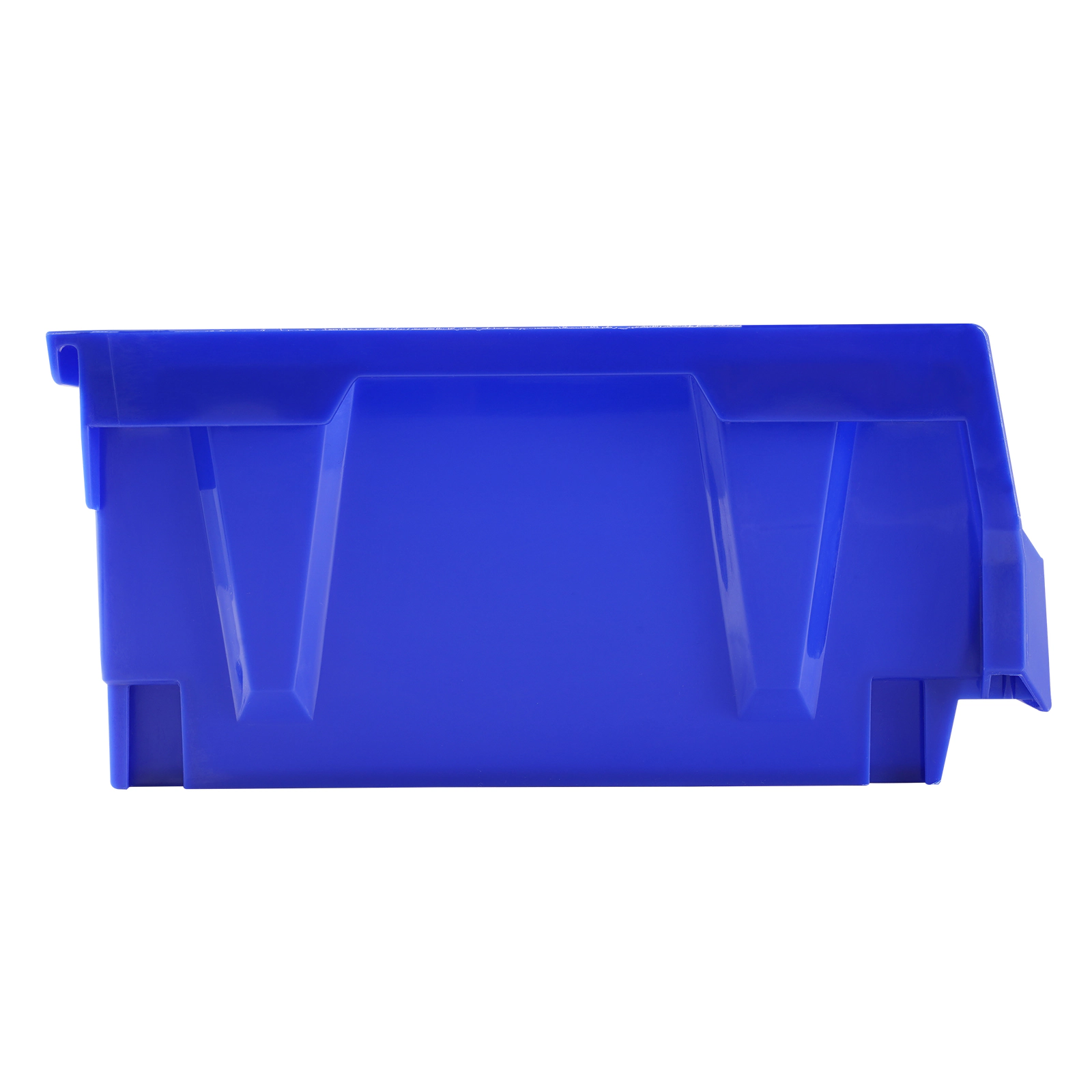 HONGGE Plastic Storage Bin 5-Inch Hanging Stackable Storage Organizer Bin Blue/Red Heavy Duty Stacking Containers for