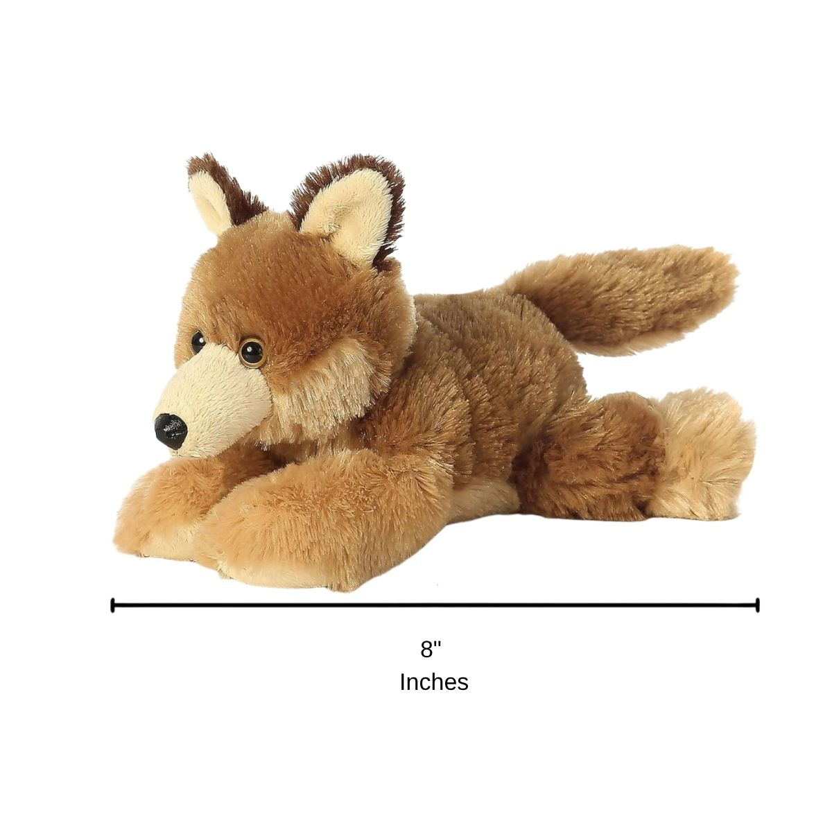 Aurora Mini Flopsie Clever Coyote 8-Inch Stuffed Animal Plush