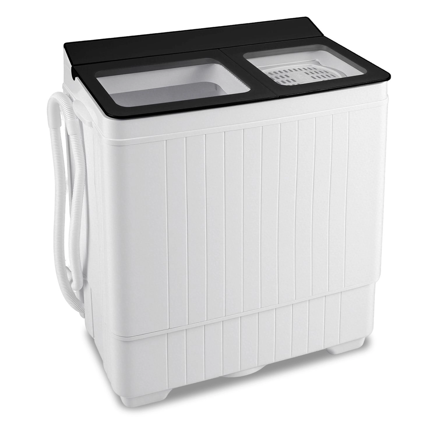 SlickBlue Twin Tub Washing Machine with 280W Motor and Drain Pump