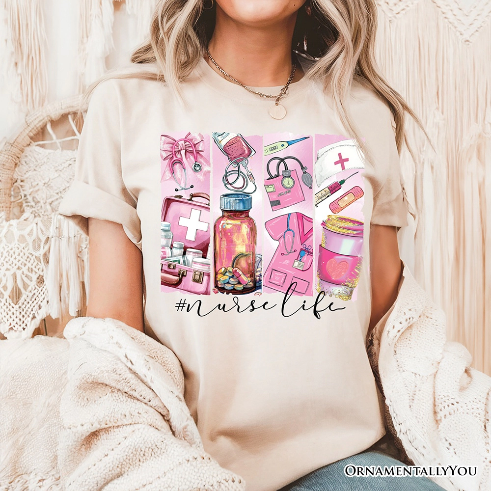 OrnamentallyYou Womens Nurse Life T-Shirt