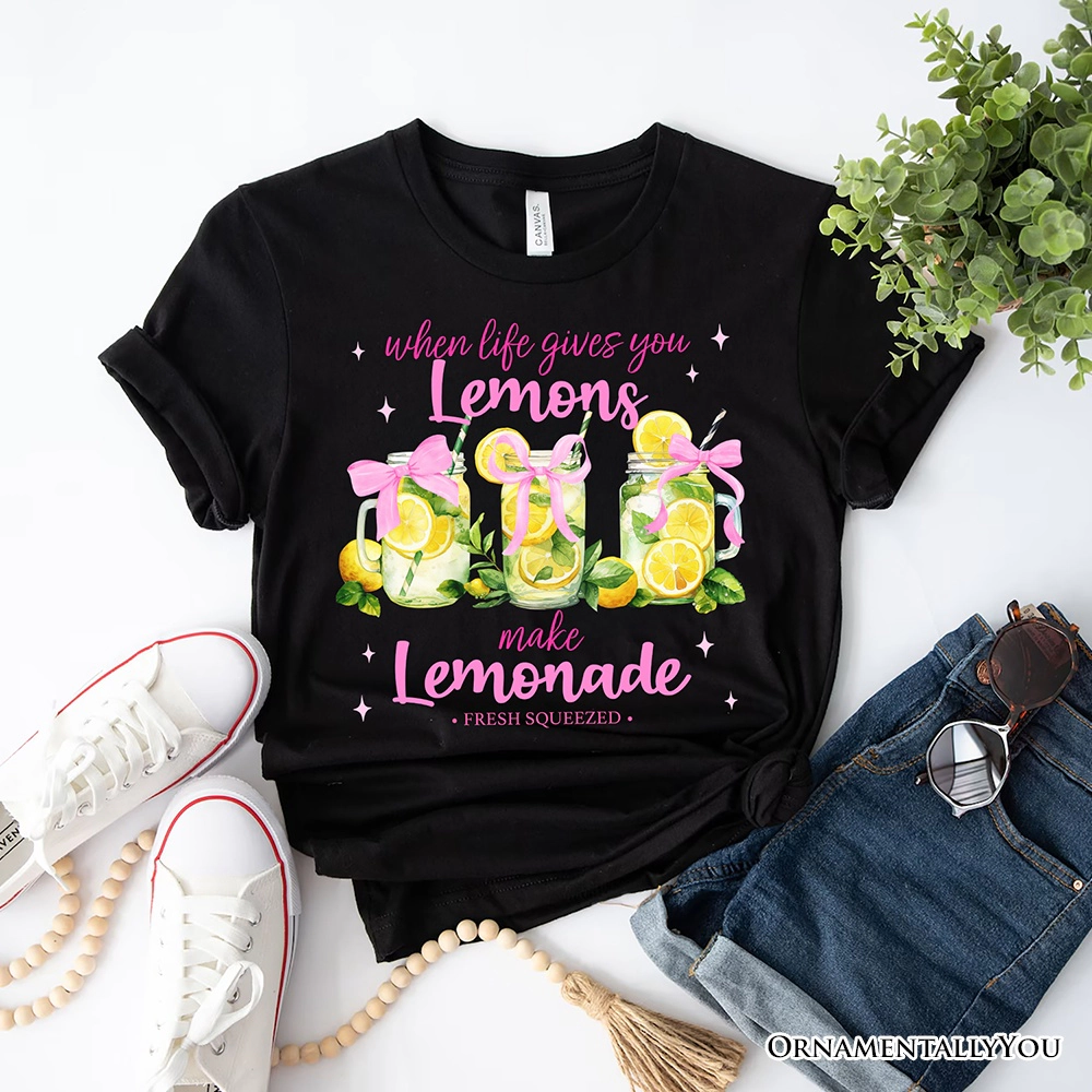 OrnamentallyYou Womens When Life Gives You Lemons Make Lemonade T-Shirt